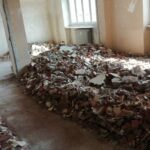 Macerie dopo demolizione bagno ristrutturazione bagno Torino